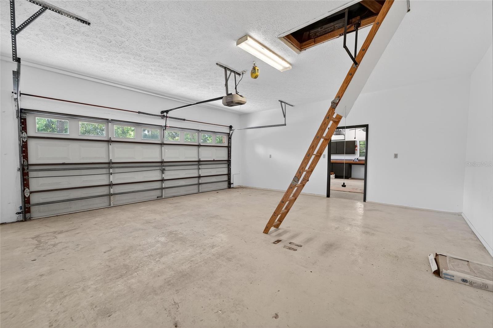 First set of 2-car garage with attic-access