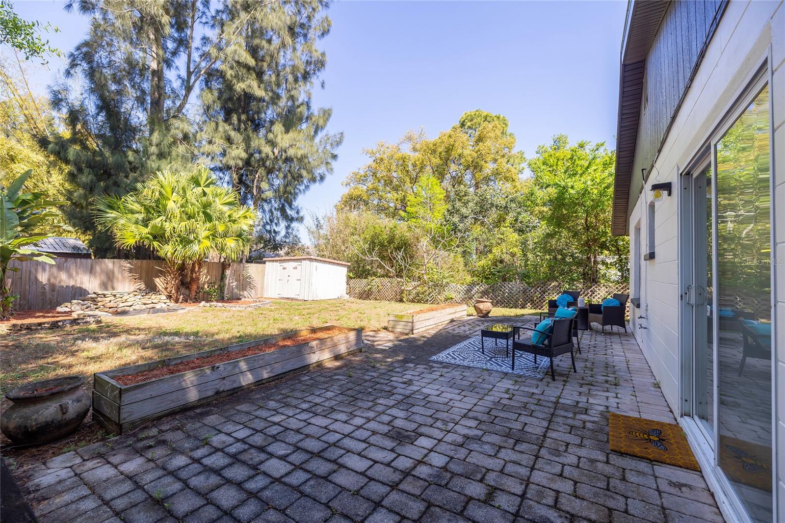 Large Back Patio and Yard