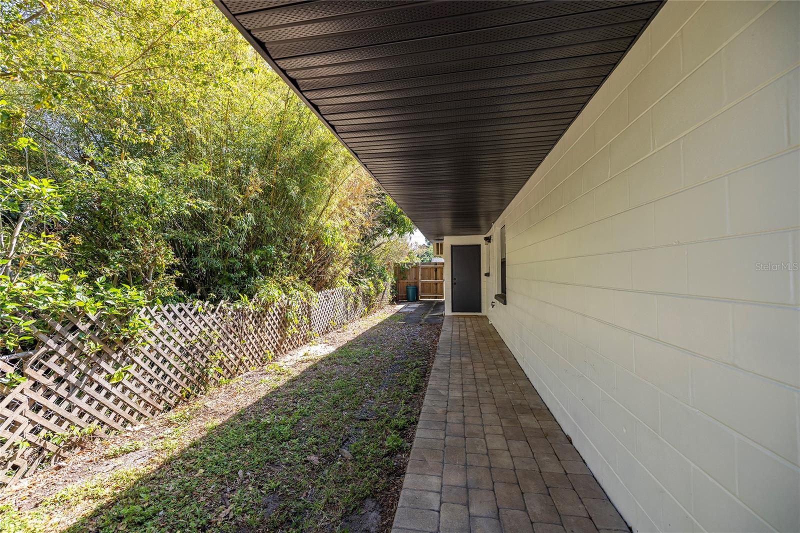 Walkway to back patio