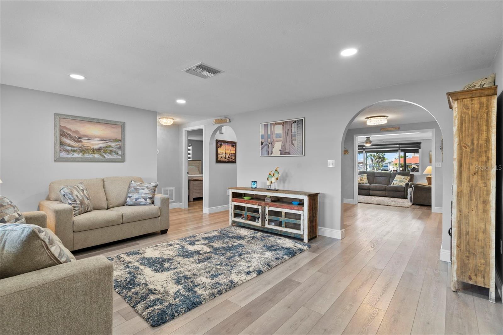 Formal Living Room with NEW Flooring
