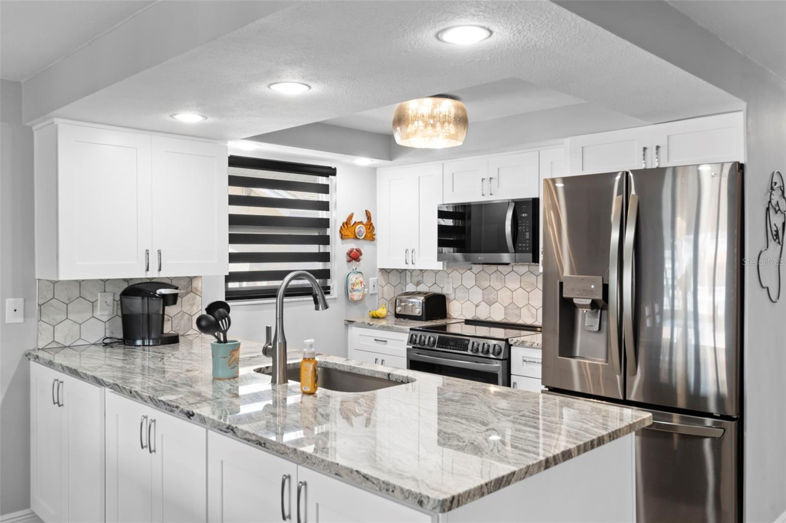 Kitchen with NEW Cabinetry, NEW Granite, NEW Appliances