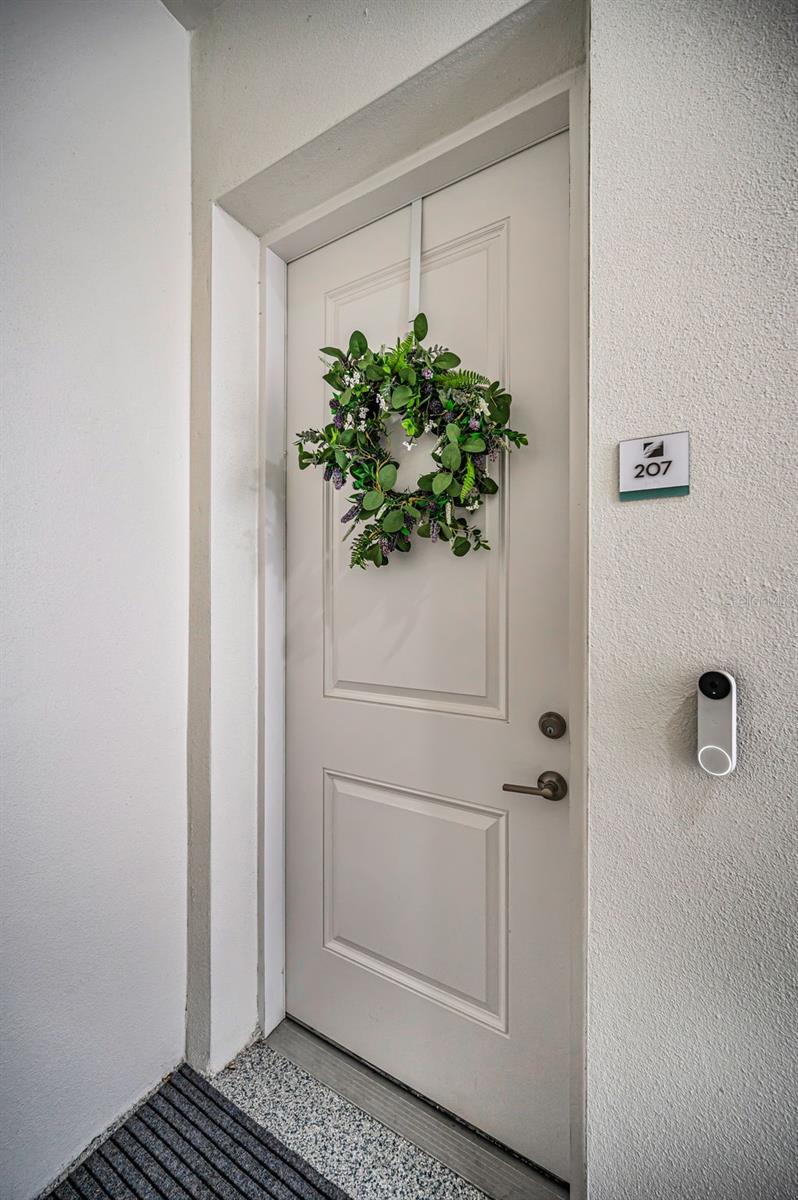 Front door to the unit