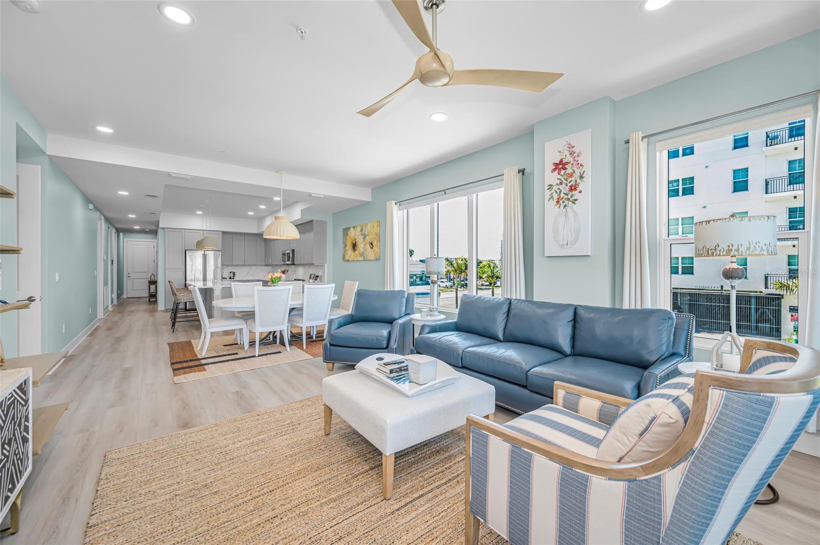 Large sun-drenched living area with commanding views!