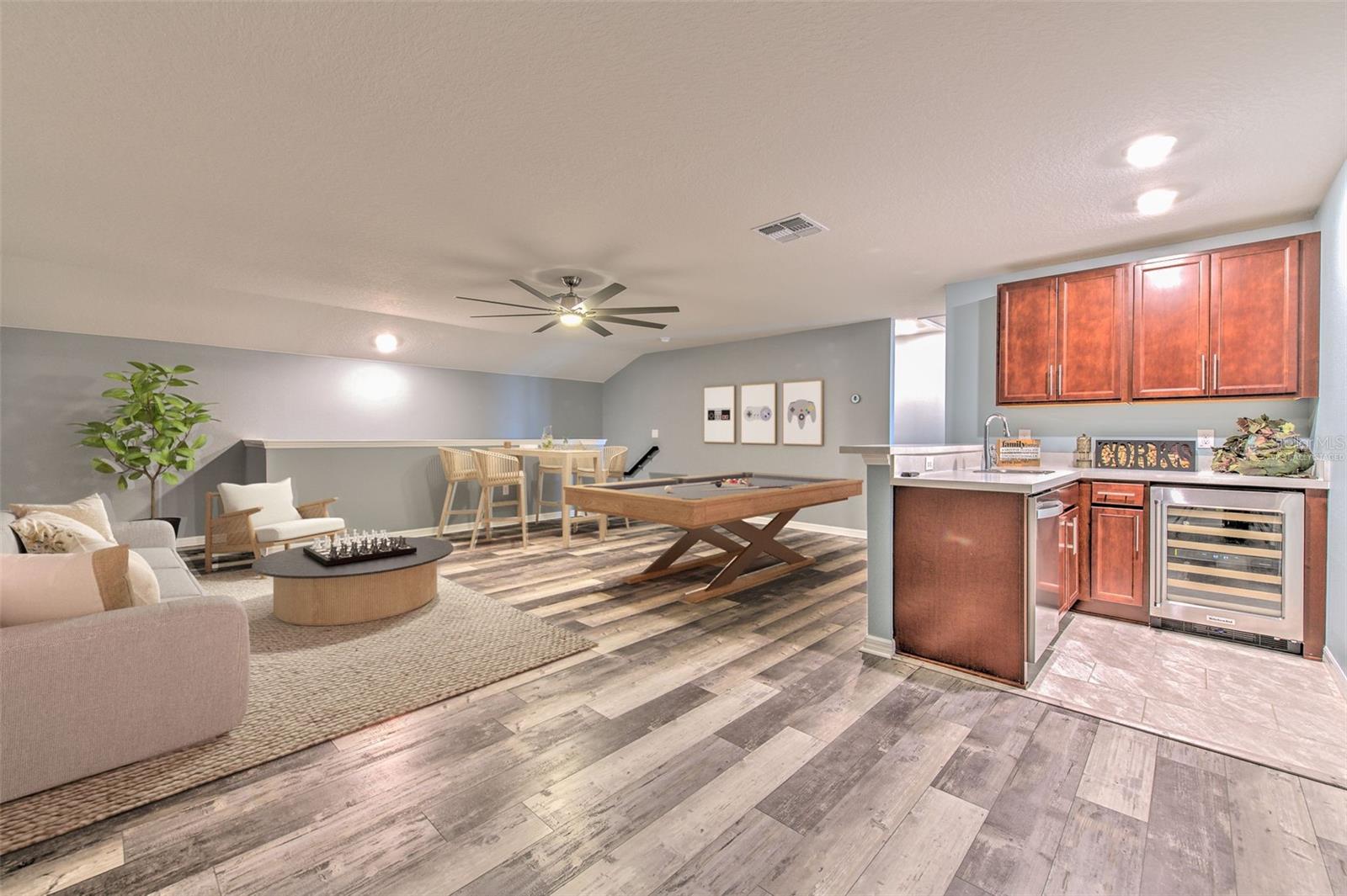 Upstairs loft - virtually staged