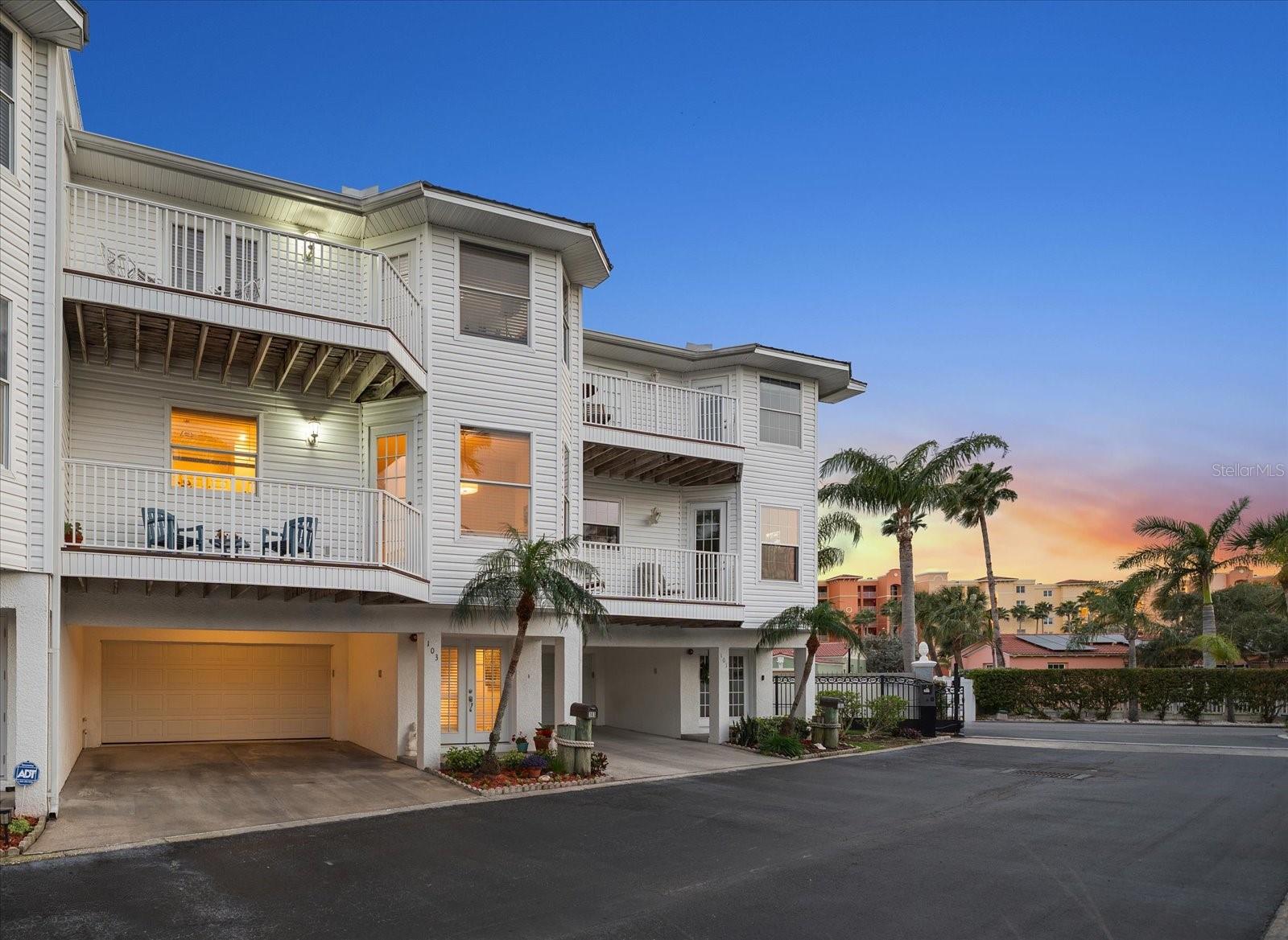 Experience captivating golden sunsets year-round from the comfort of this North Redington Beach residence.