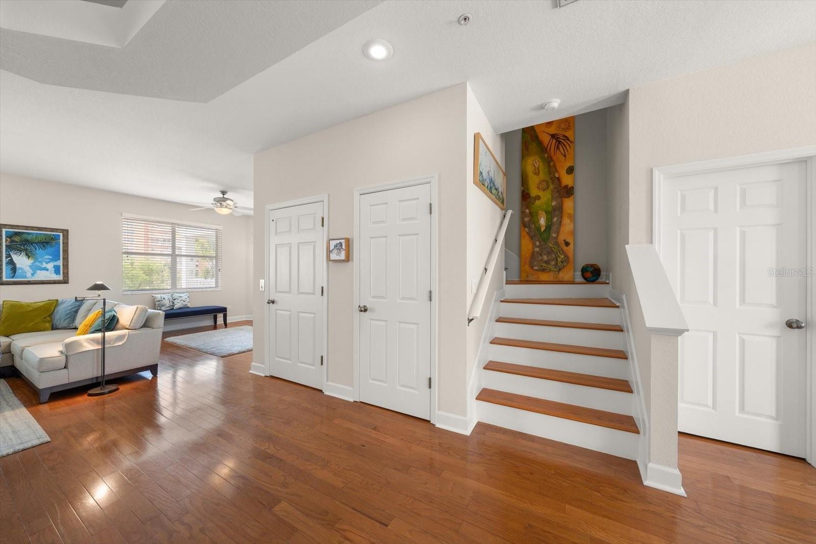 Refined and captivating features elevate the style and beauty of his home from the gleaming hardwood floors to the quality craftsmanship found in the woodwork and tray ceilings.