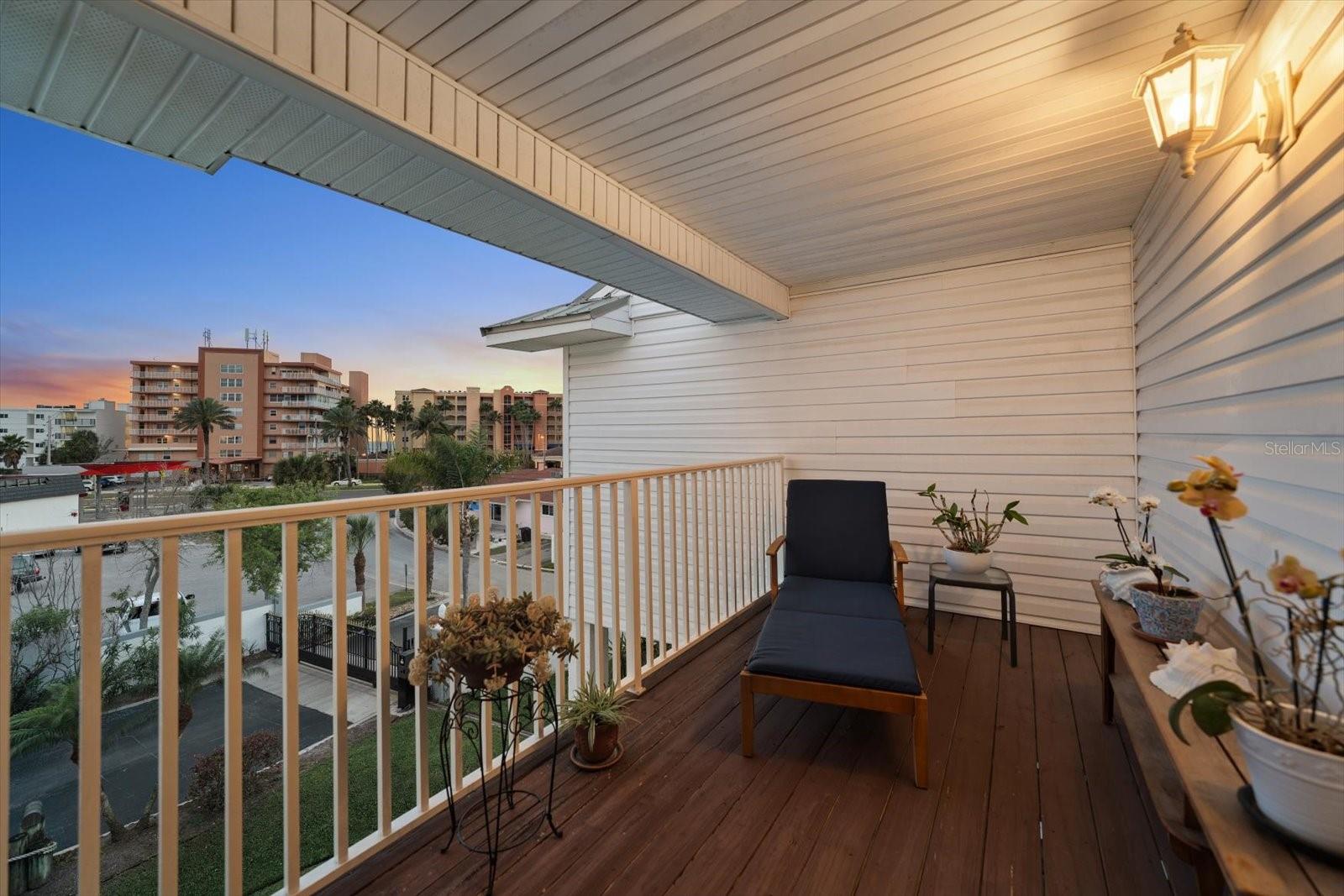 Breathtaking sunsets from the privacy of the primary suite terrace.