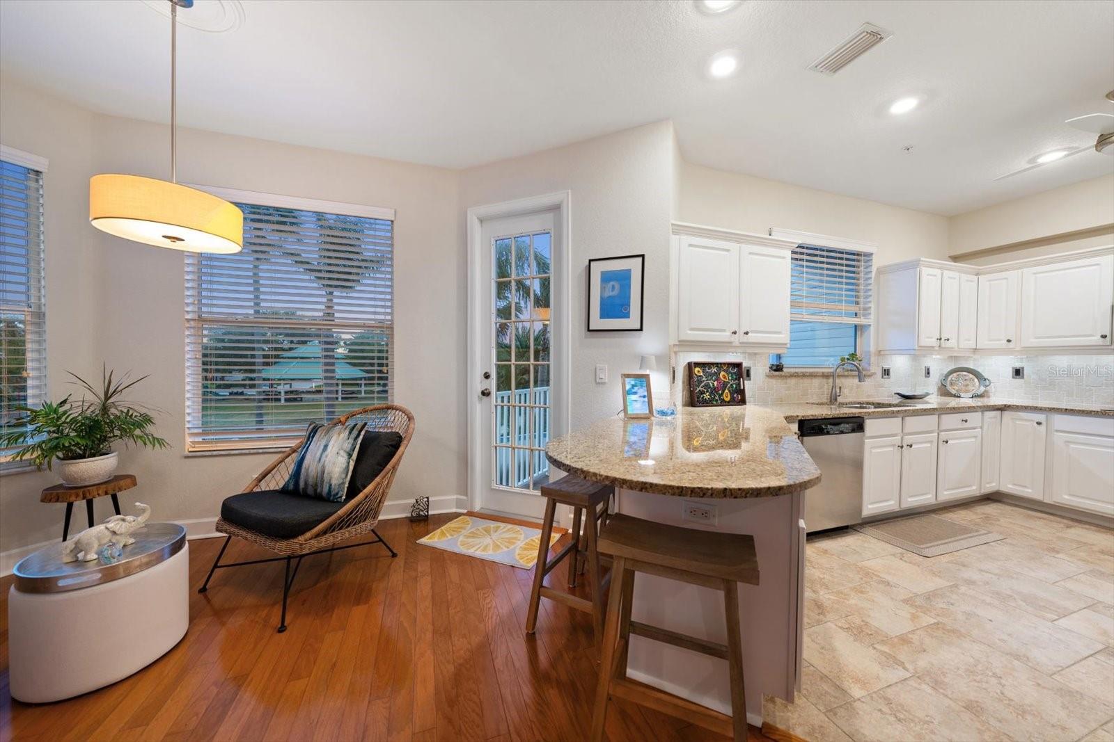 Escape the days in the beautifully arranged kitchen.