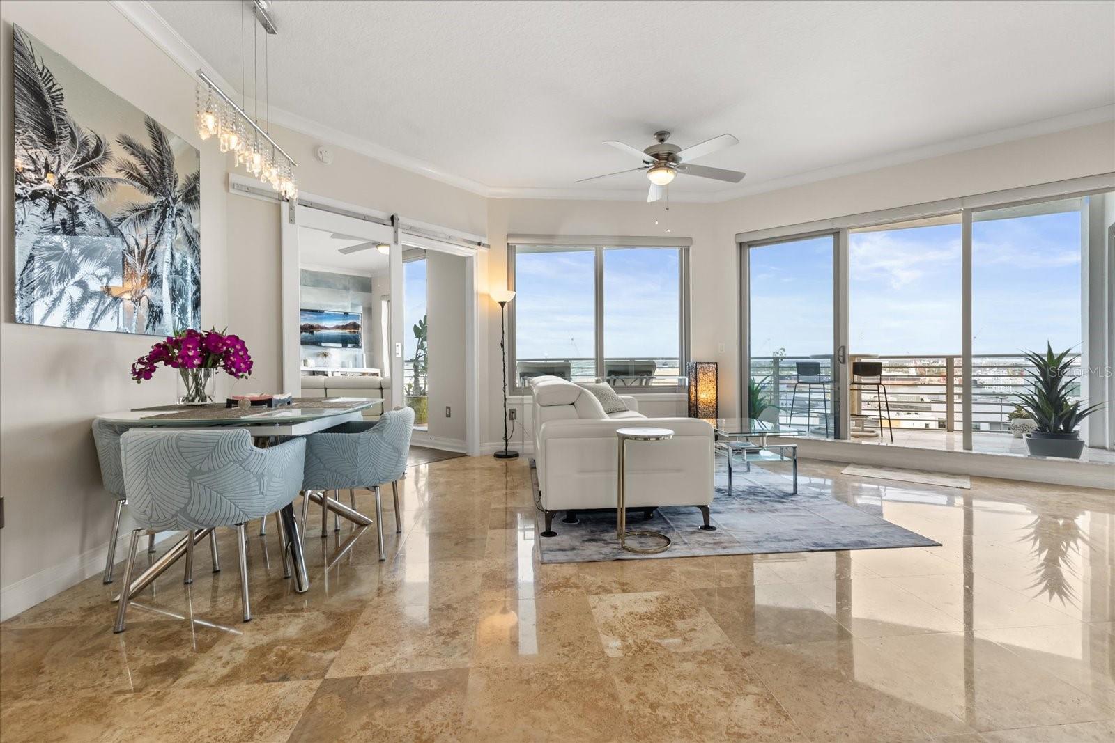 Spacious living room