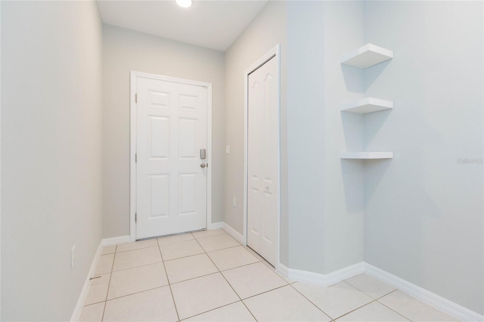 Front entry to the home