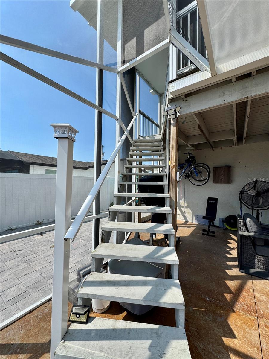 STAIRS LEADING TO SECOND FLOOR LANAI
