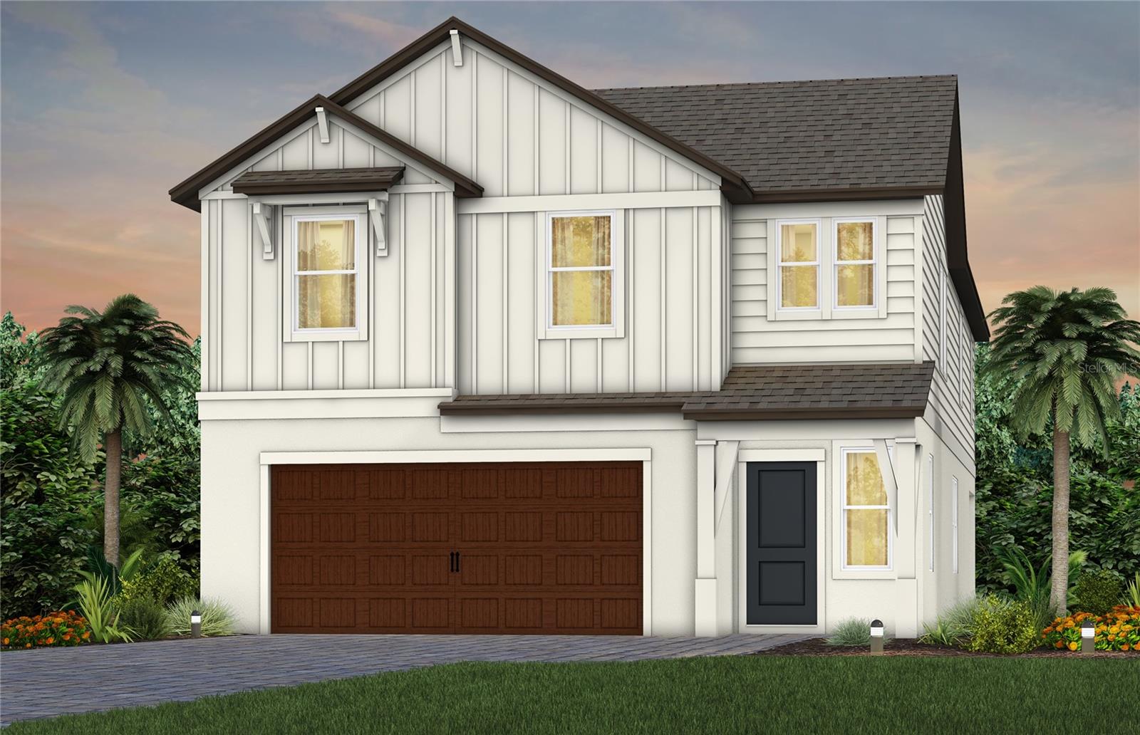 Exterior Rendering, Elevation FH2-GF