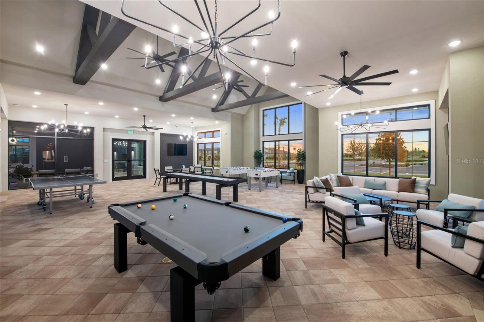Screened Game Room