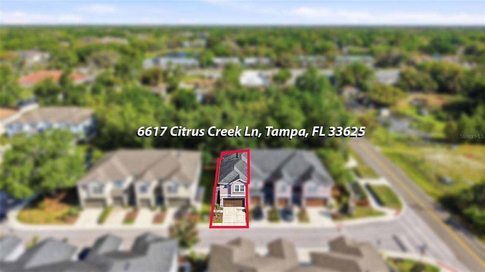 Aerial View – Property Highlighted