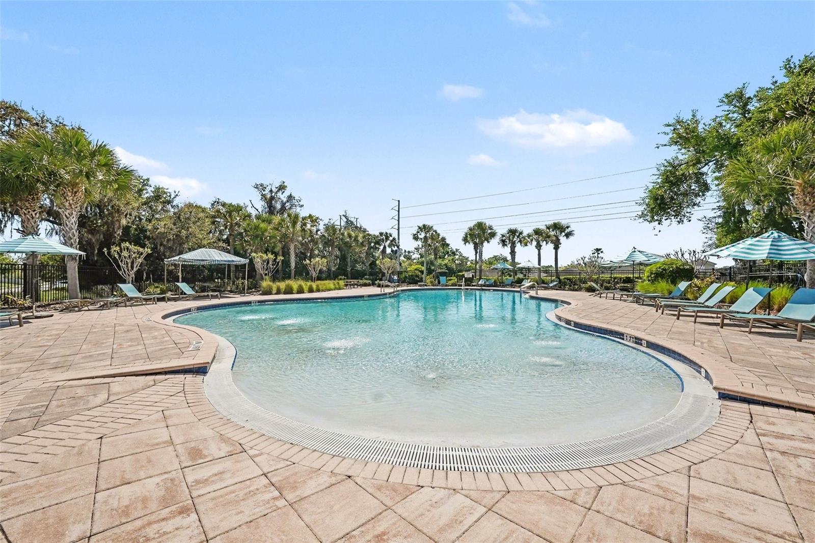 Resort Styled Community Pool is the perfect place to relax and unwind while your yard is being cared for by the HOA.