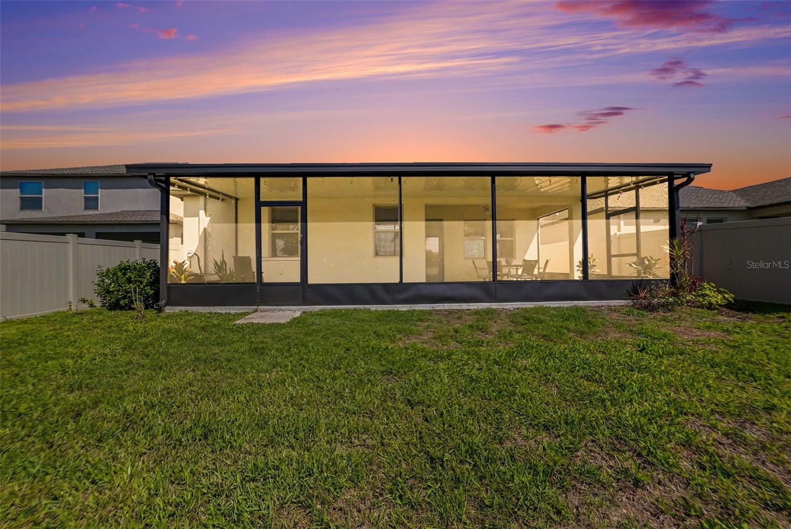 Enjoy the privacy on your lanai on beautiful Florida evenings.