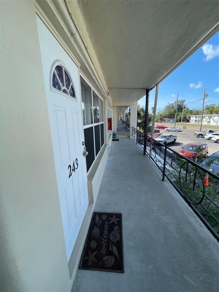 Corridor in front of unit