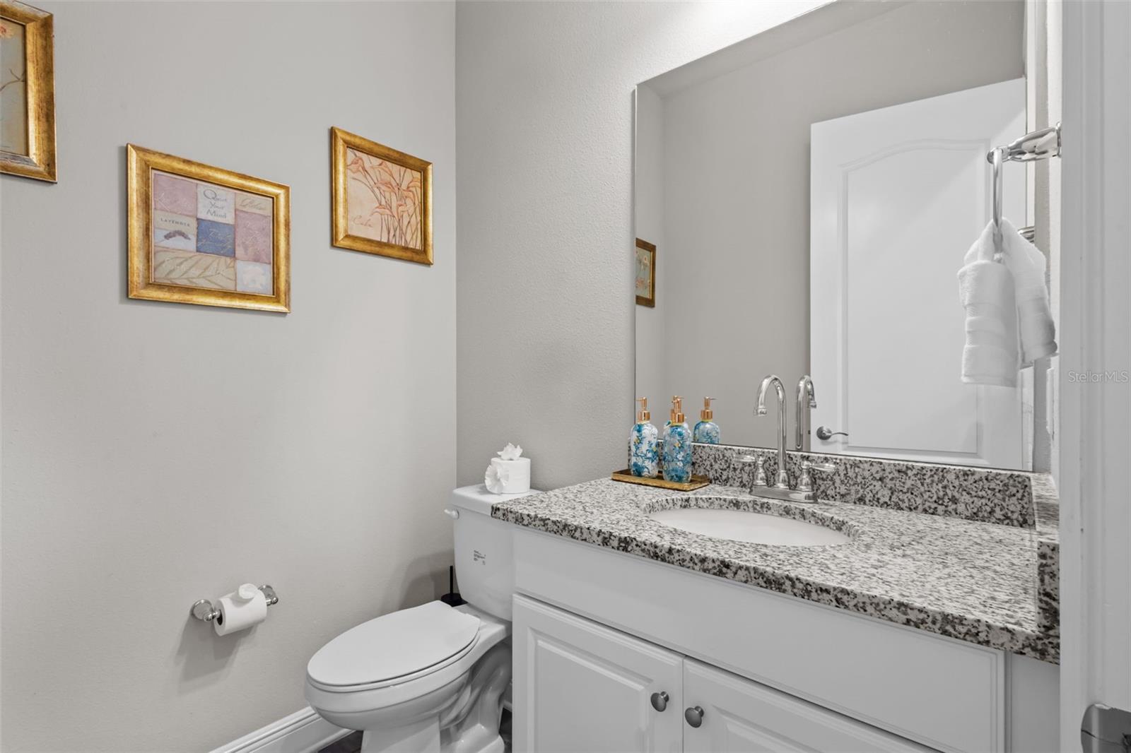 First floor half bath