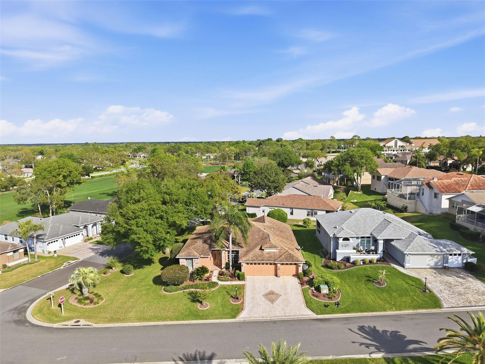 Third of an acre corner lot.