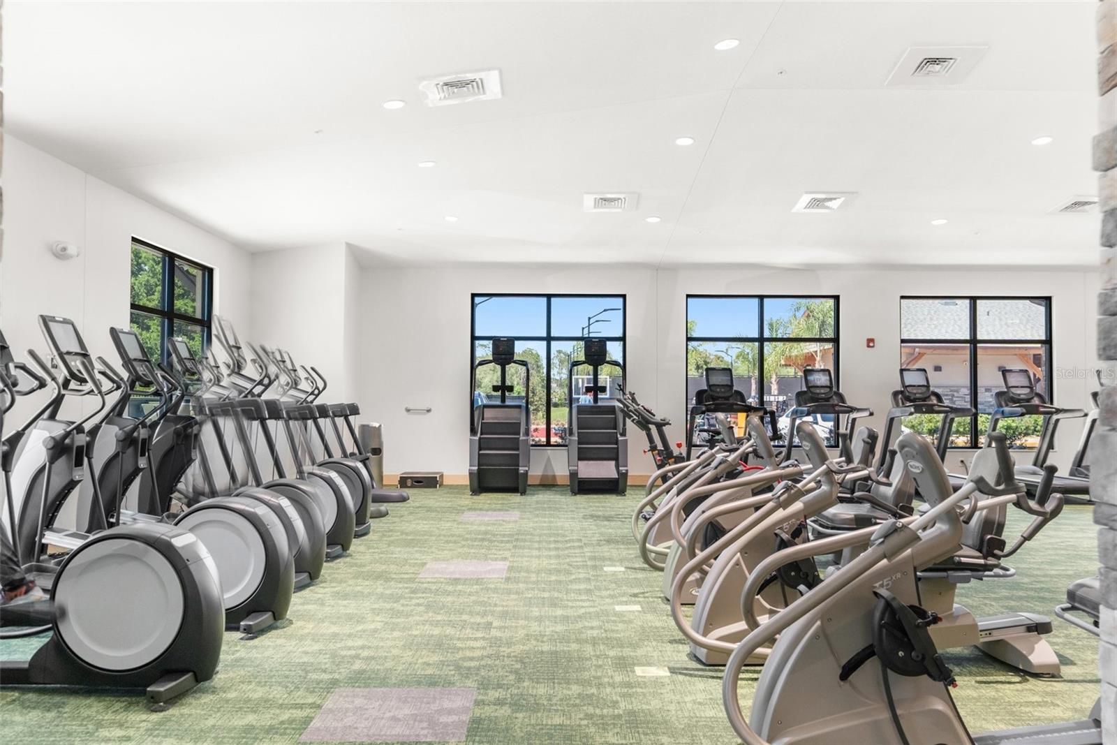 Fitness center.