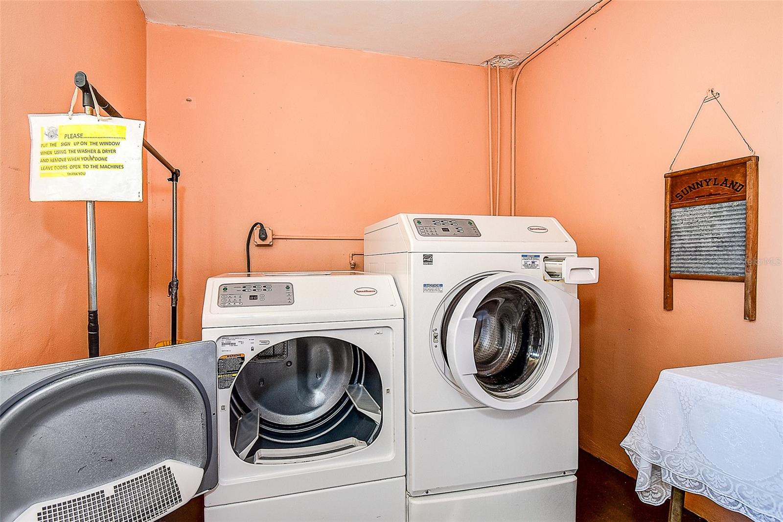 FREE Laundry just steps from your door.