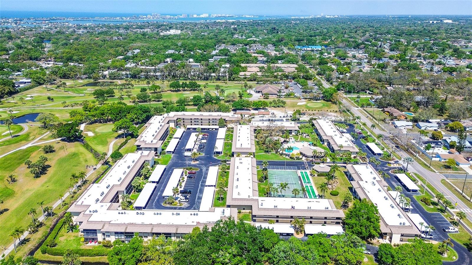 Facing North Left front building