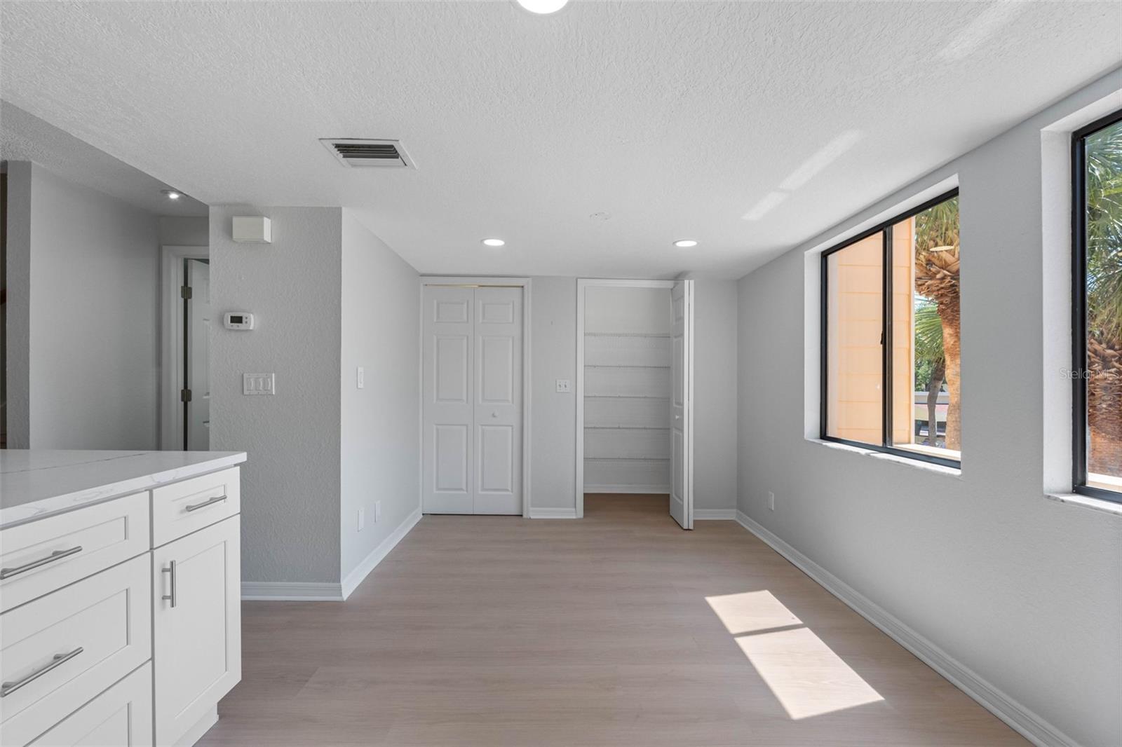 Additional pantry storage.