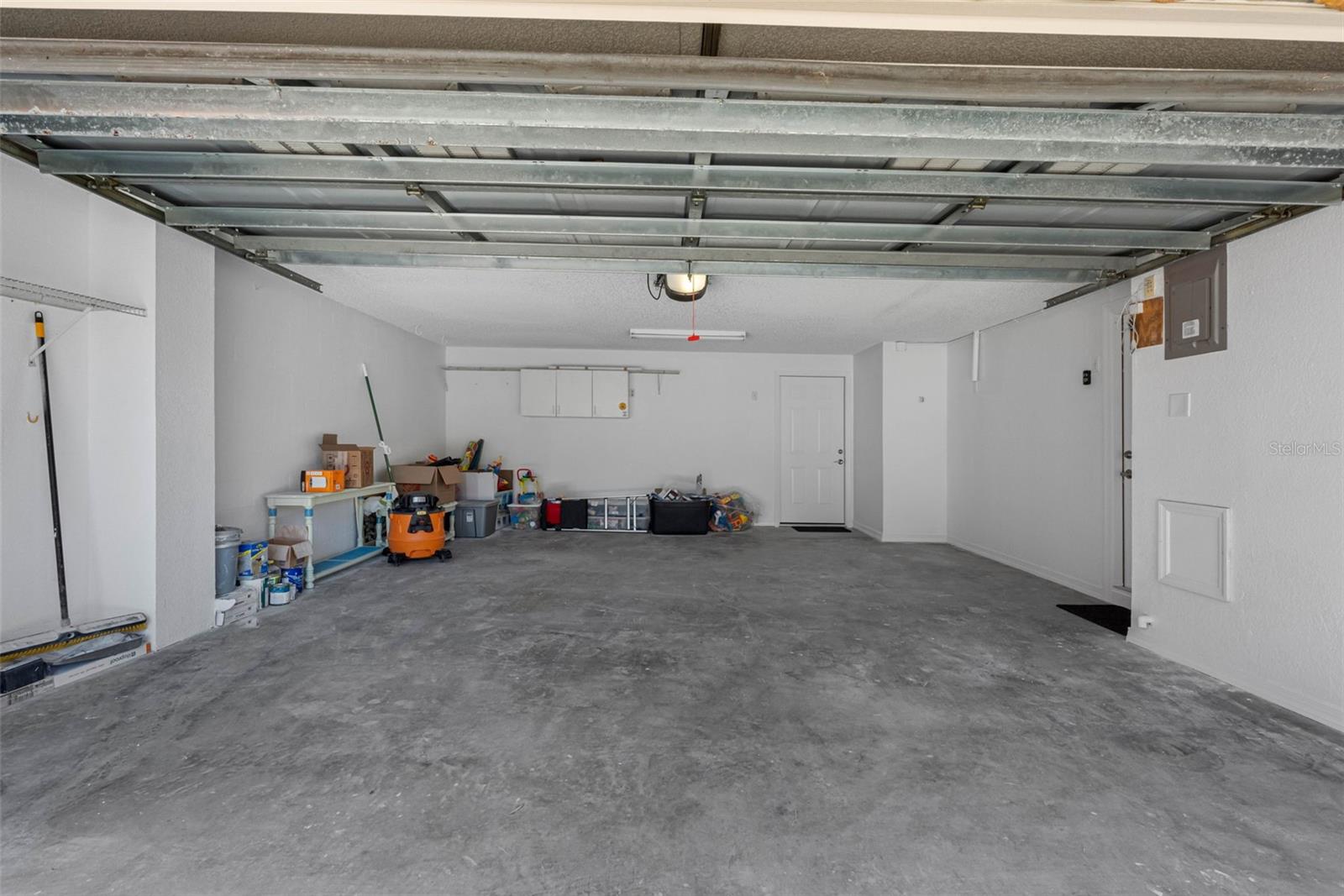 Two-car garage.