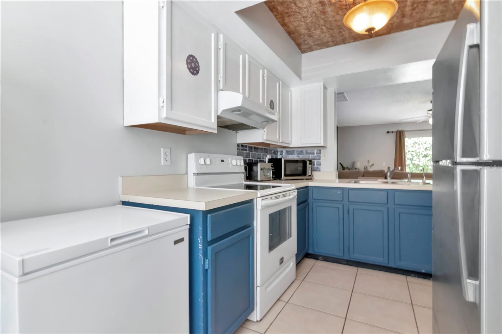 Kitchen with eat in dining room