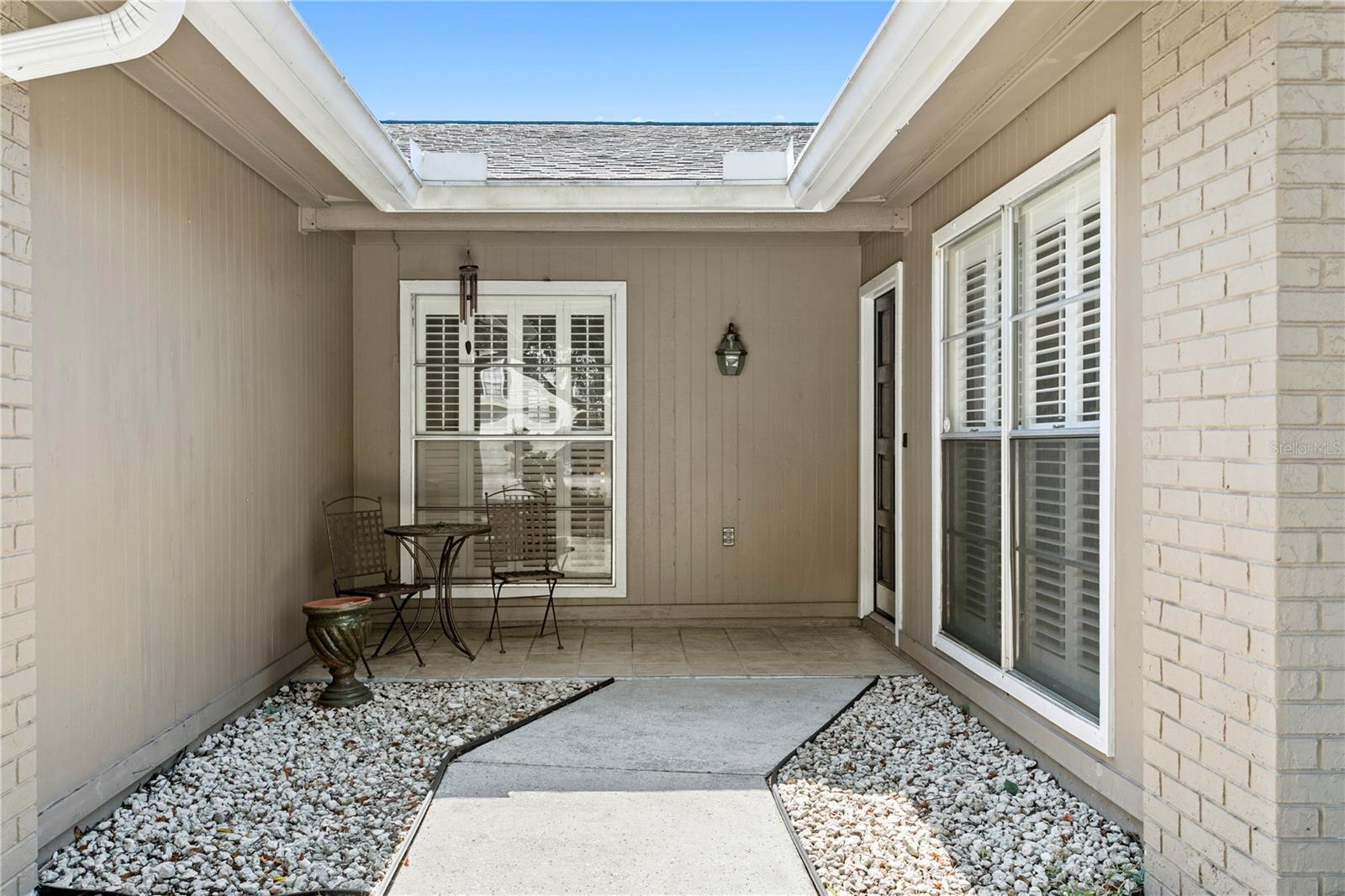 Welcoming front porch entry