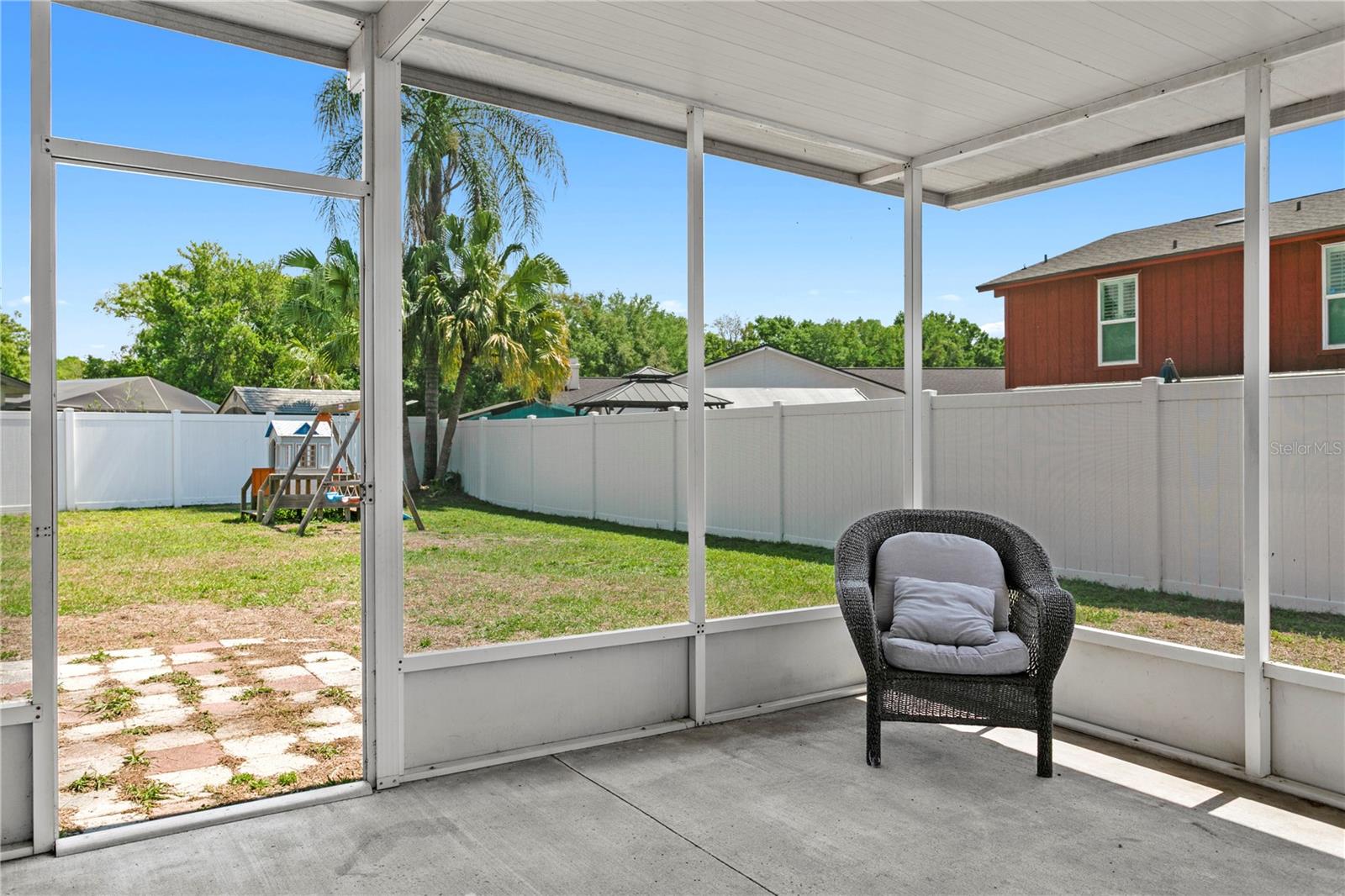 Rear patio