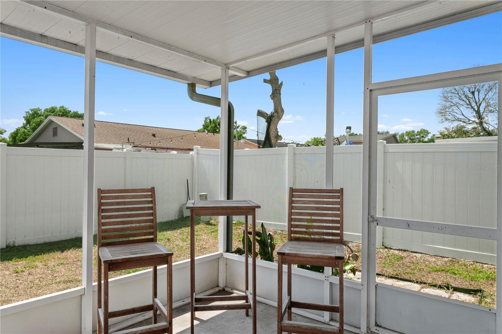 Rear patio