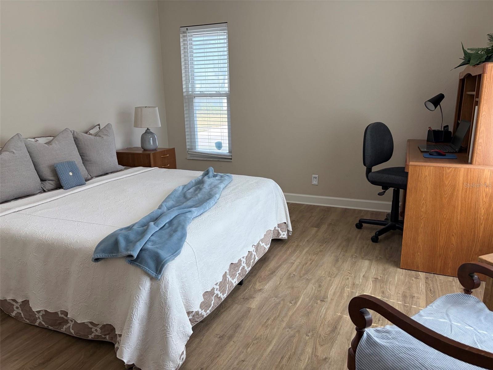 Big enough for a queen or makes the perfect office space~