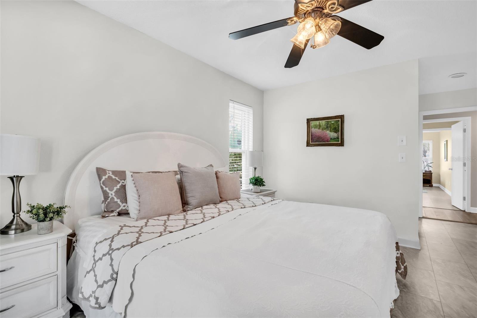 Freshly painted, beautiful tile flooring~