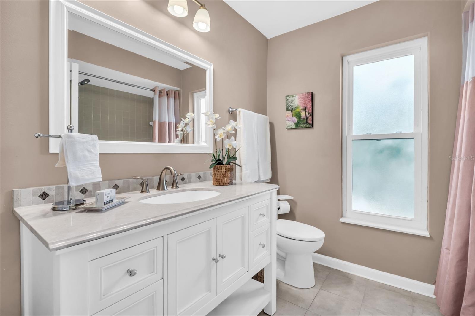 Beautifully updated primary bath~