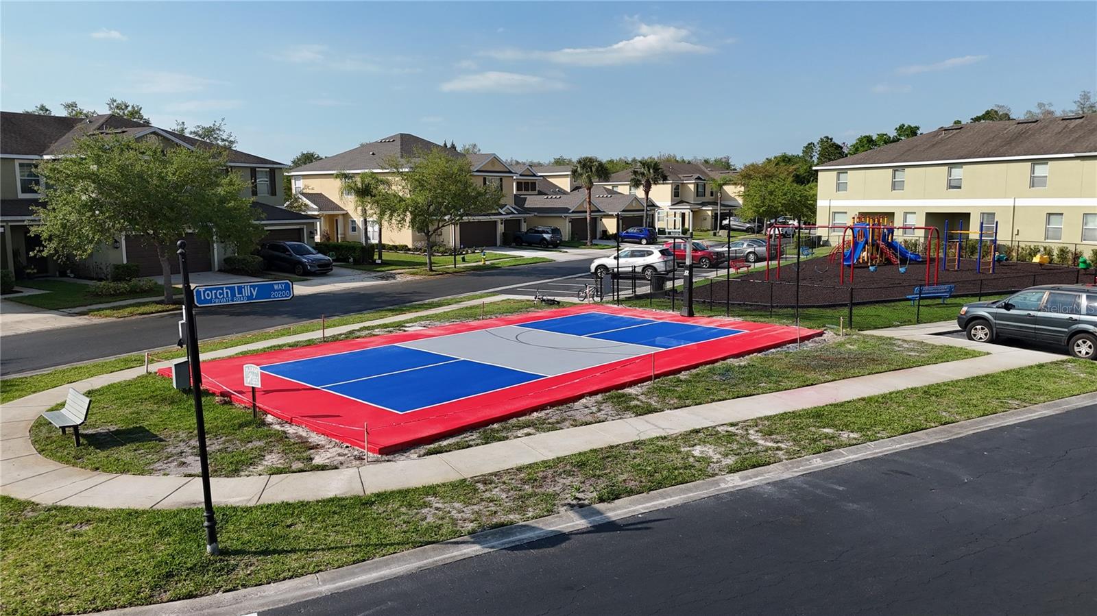 Playground and Basketball court