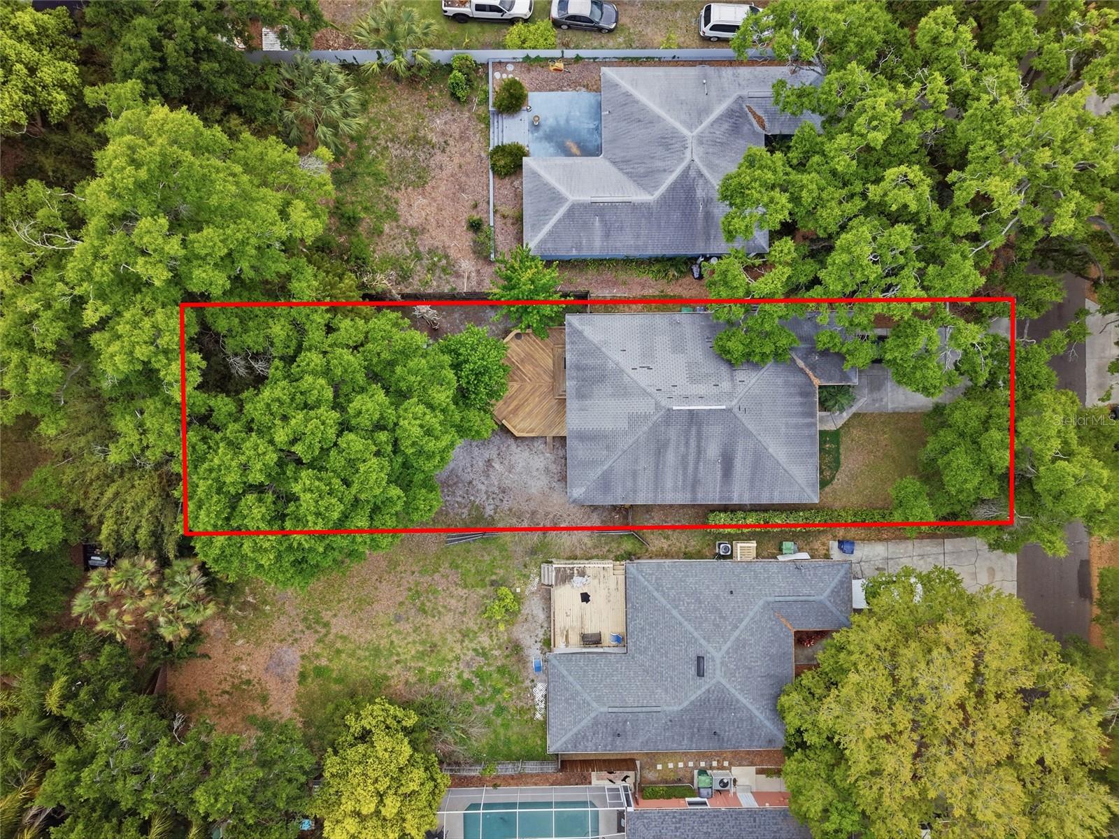 Aerial View of Property and Approximate Boundary Lines