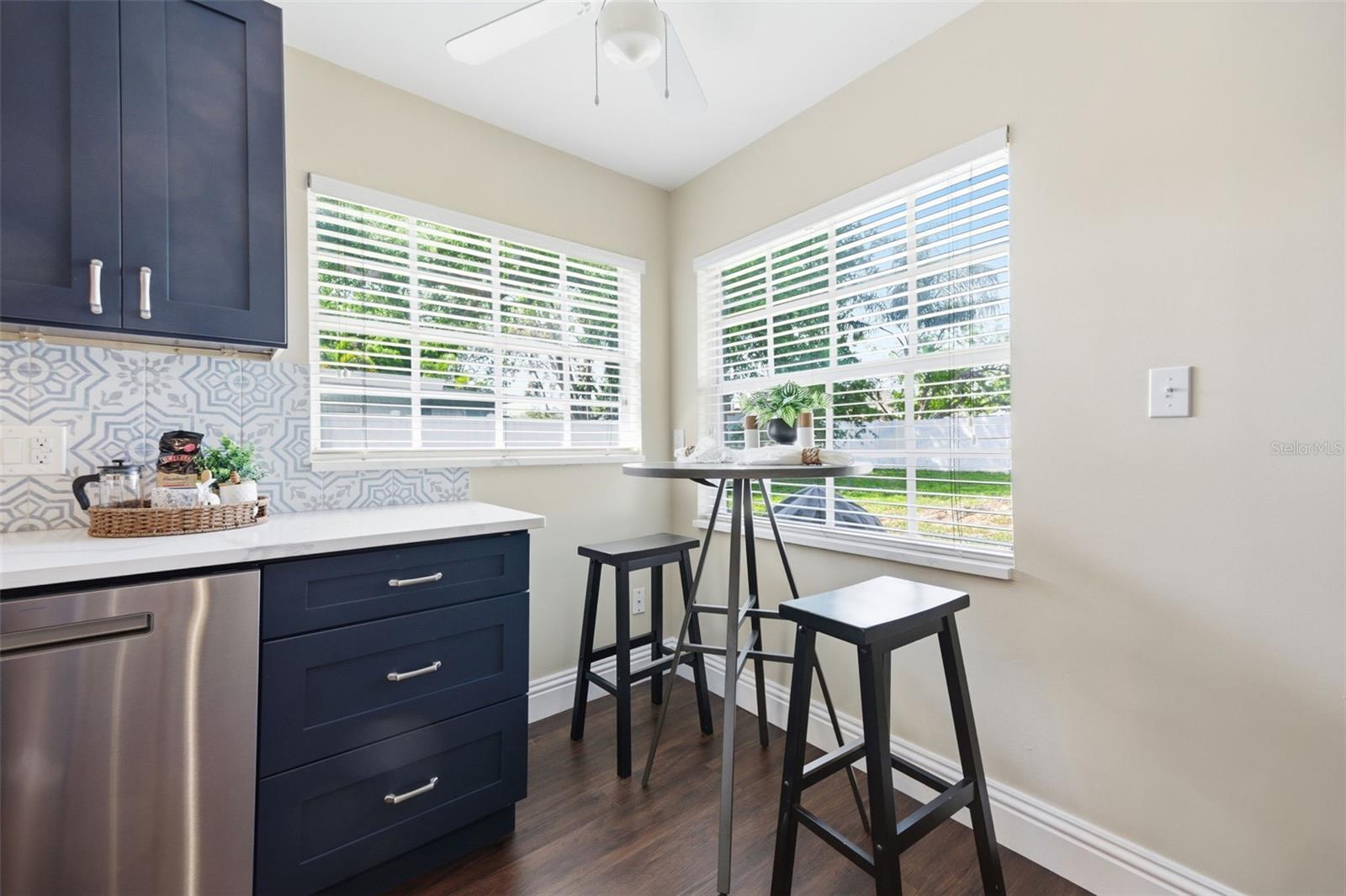 Kitchen with bistro table
