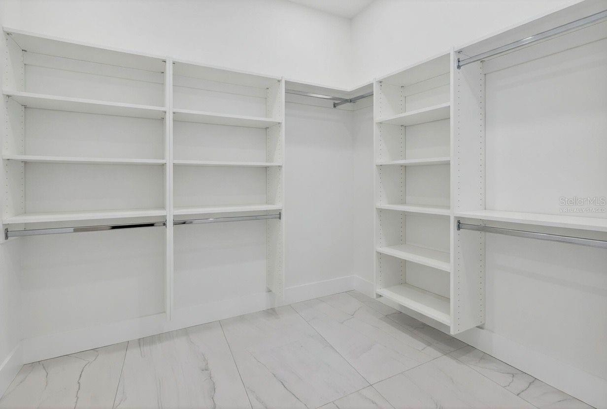Virtually Staged Image/rendering of closets