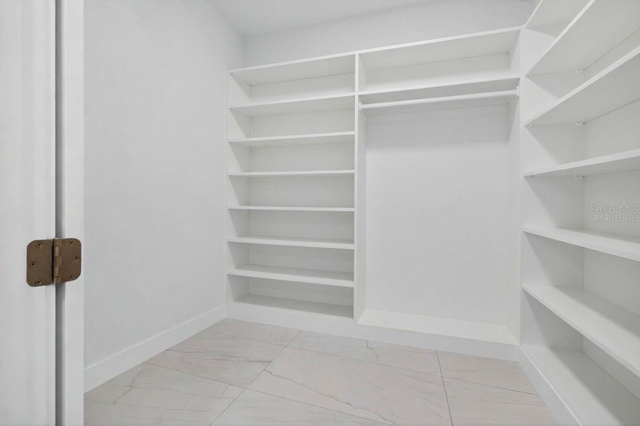 Virtually Staged Image/rendering of closets