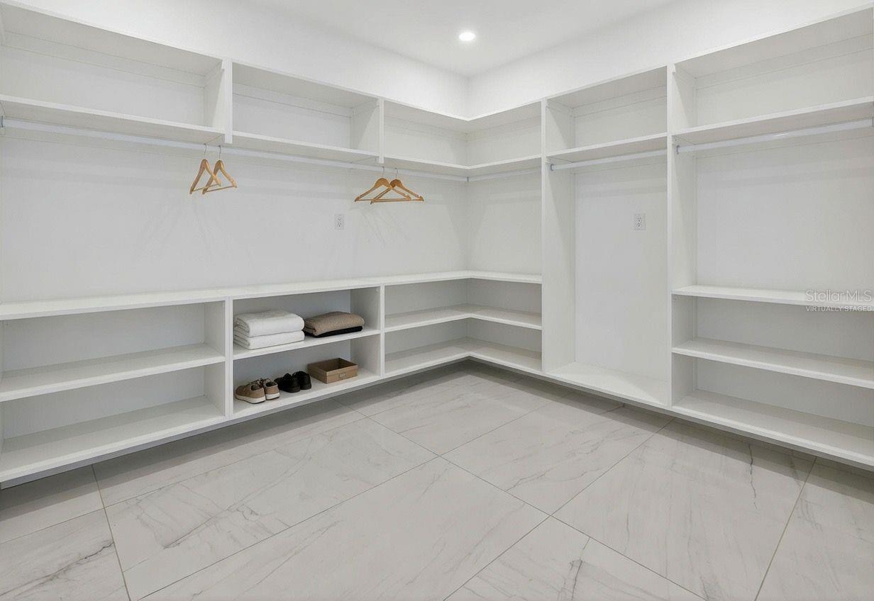 Virtually Staged Image/rendering of closets