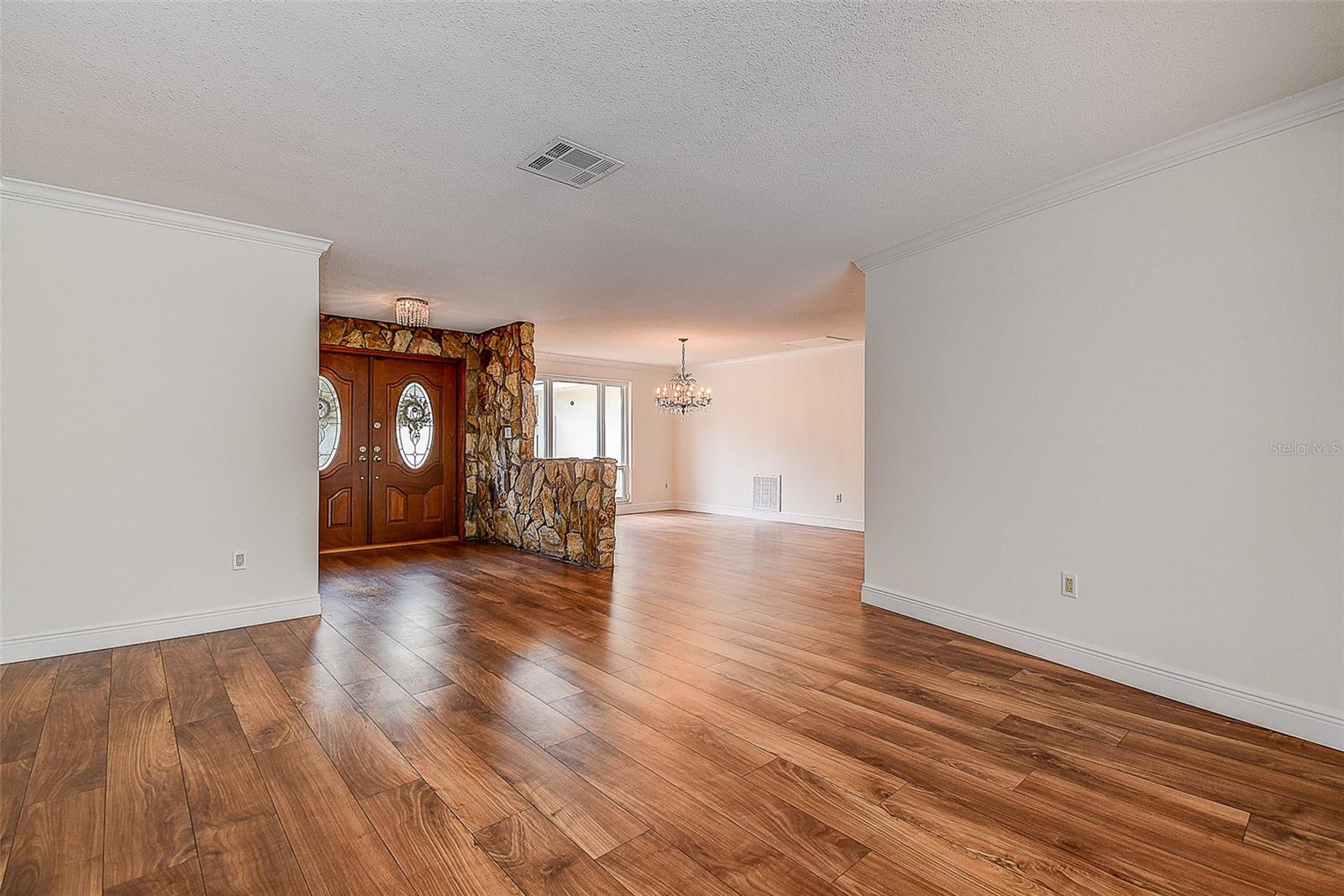 Living room looking into Dining room