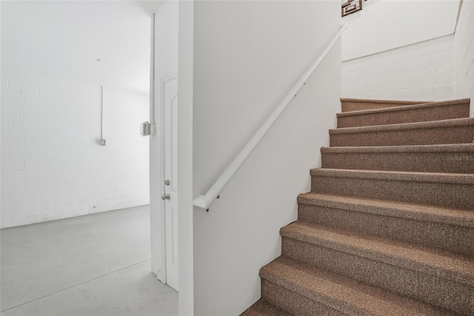 Stairs to second level