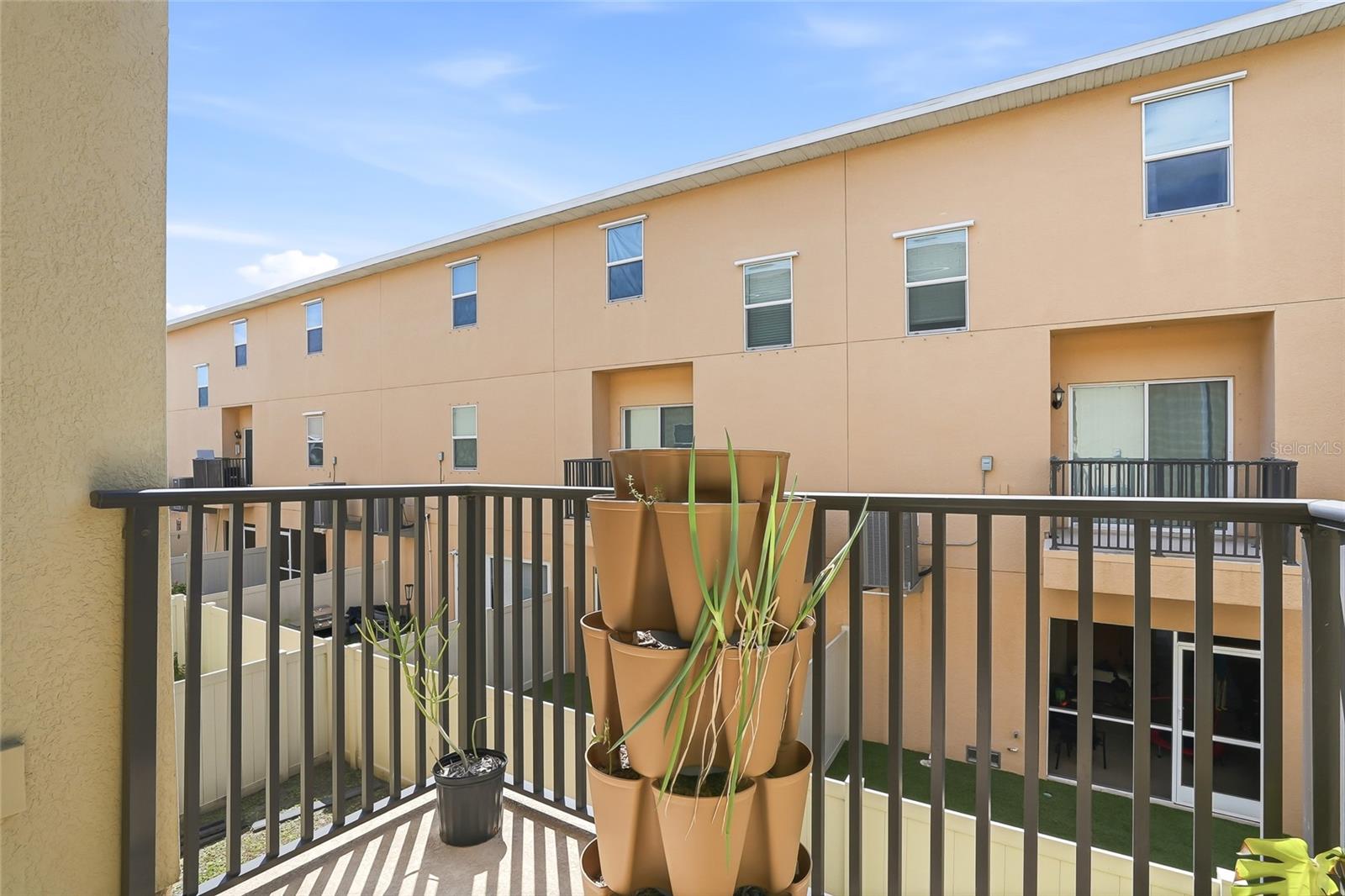 Balcony on second level