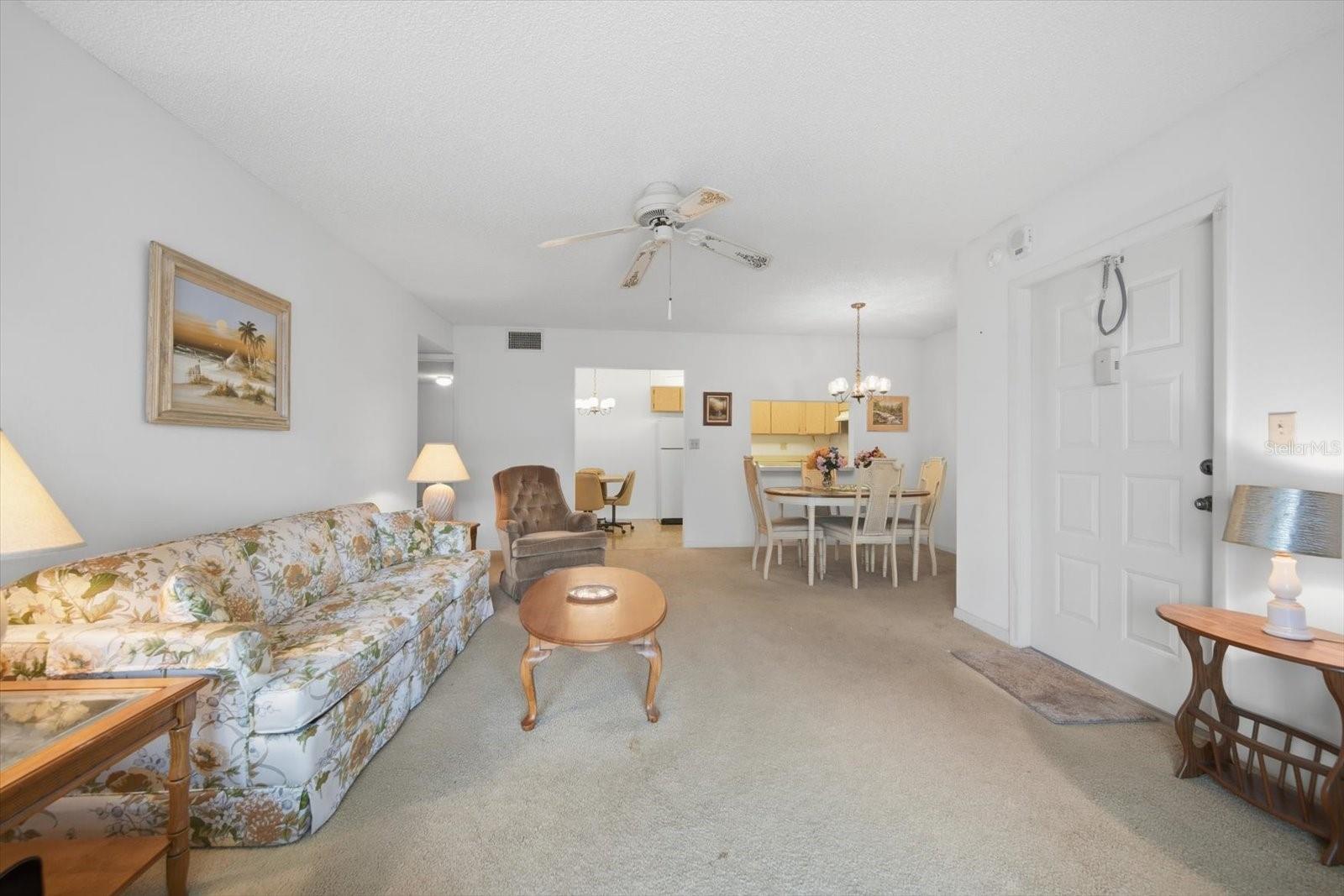 Living and dining room combo