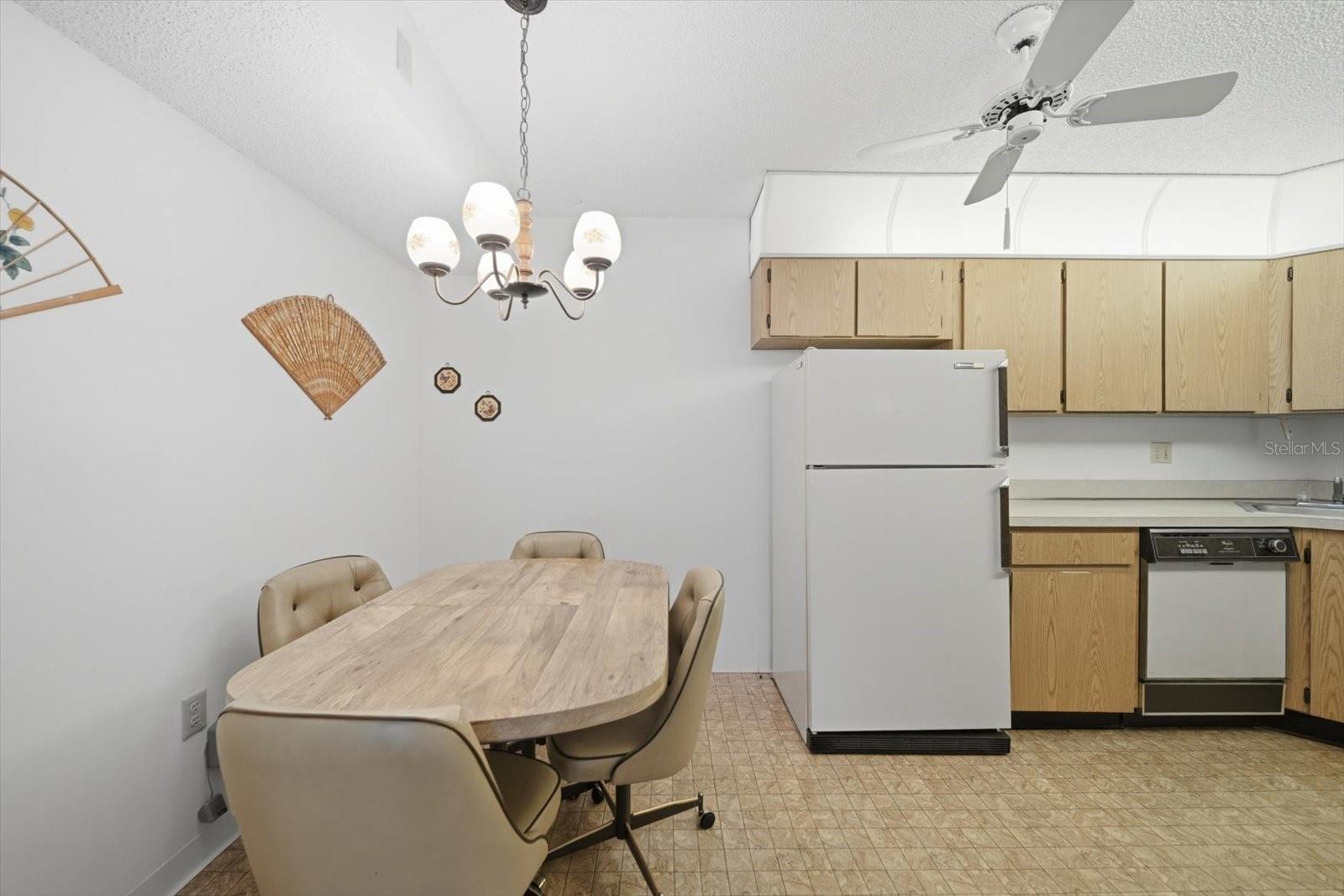 Room in kitchen for eating