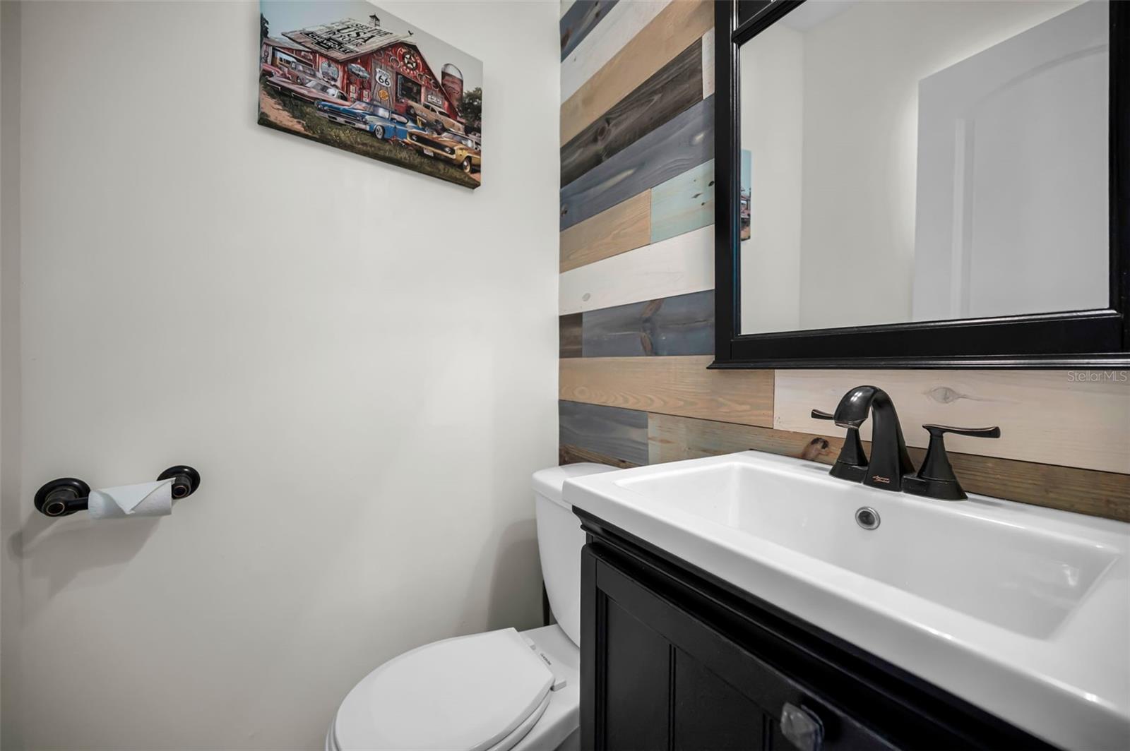 Half Bath in Laundry room