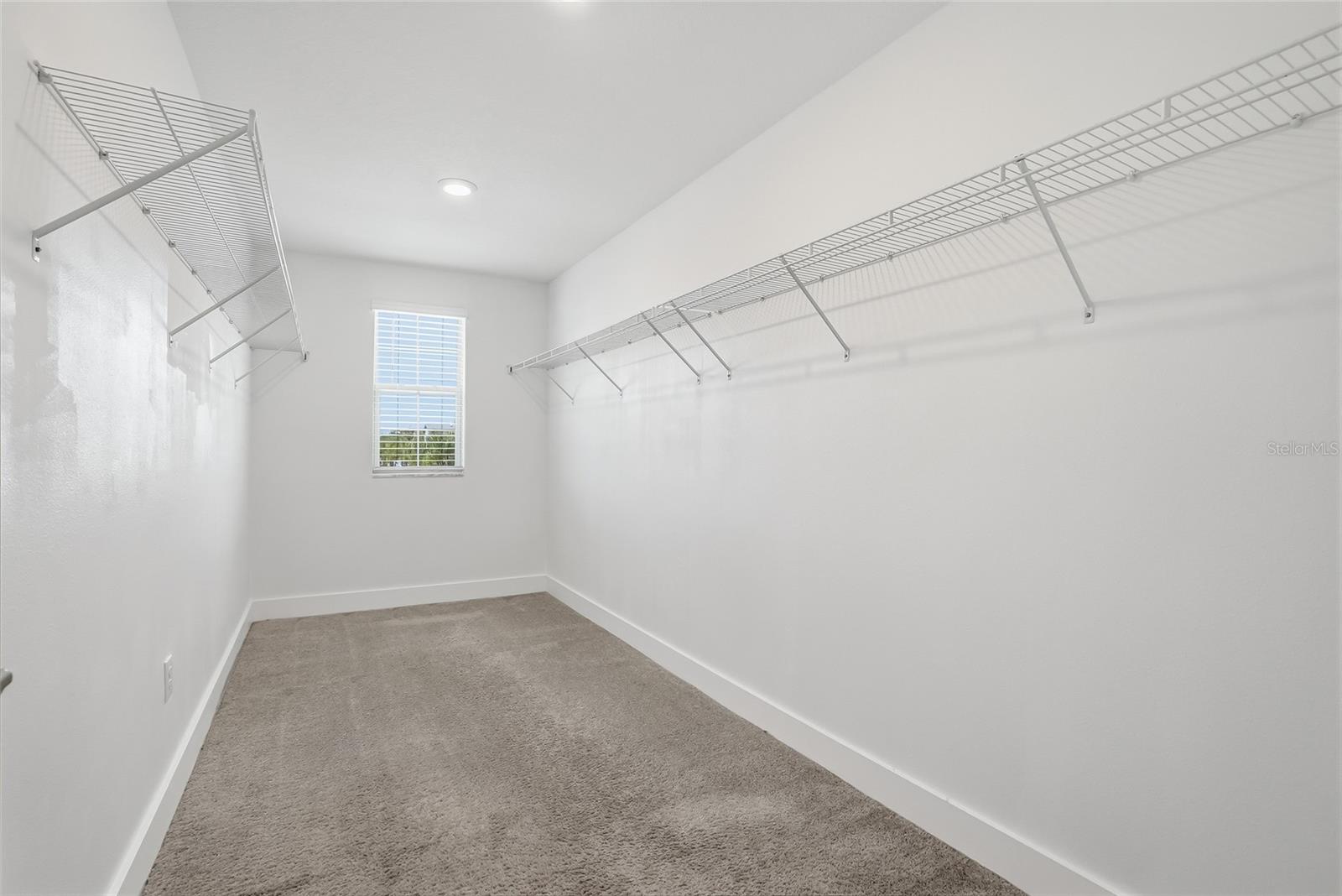 Extra large walk in closet