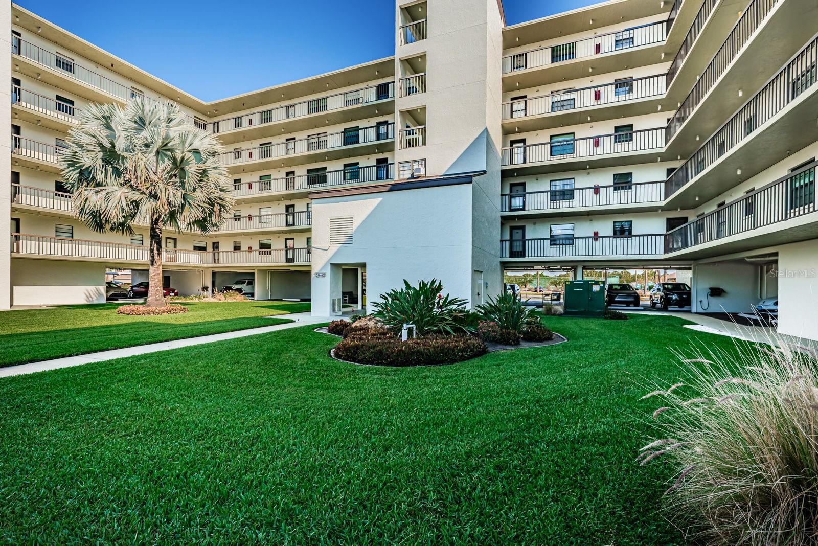 Manicured  landscaping