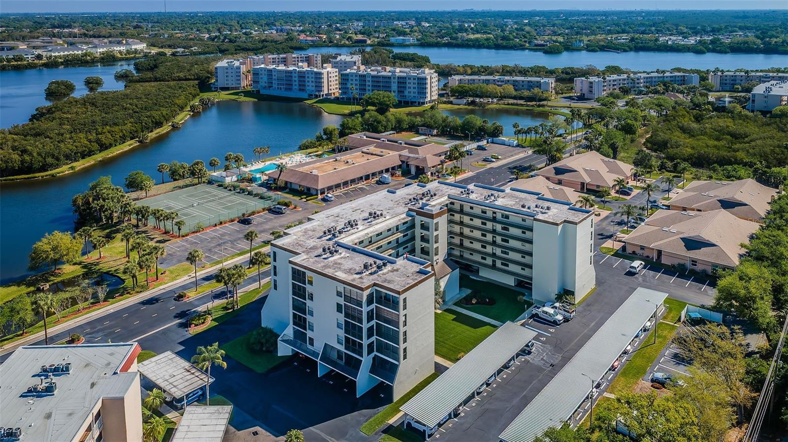 Aerial view of Long Bayou